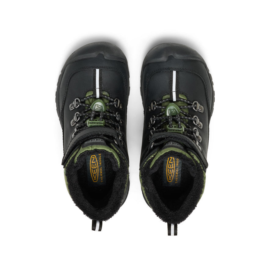 Little Kids' Kanibou Waterproof Winter Boot Black/Bronze Green / Keen