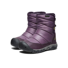 Big Kids' Puffrider Waterproof Winter Boot Black Plum/Daiquiri Green / Keen