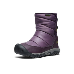 Big Kids' Puffrider Waterproof Winter Boot Black Plum/Daiquiri Green / Keen