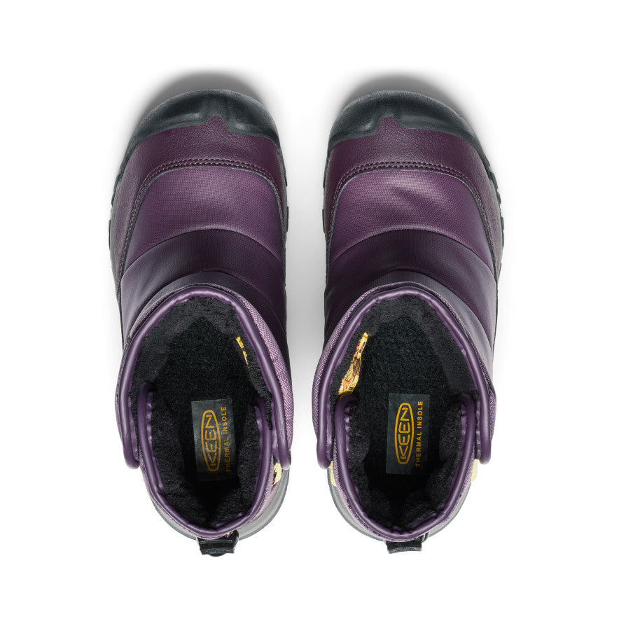 Big Kids' Puffrider Waterproof Winter Boot Black Plum/Daiquiri Green / Keen