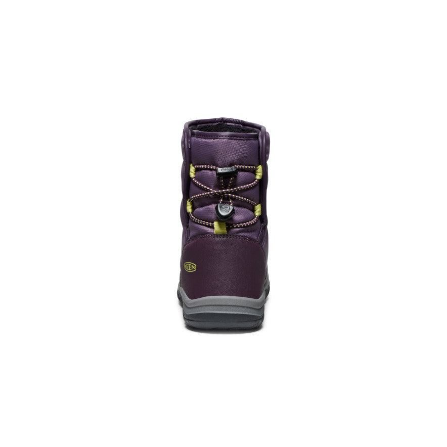 Big Kids' Puffrider Waterproof Winter Boot Black Plum/Daiquiri Green / Keen