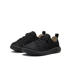 Little Kids' KNX Leather Sneaker Triple Black / Keen