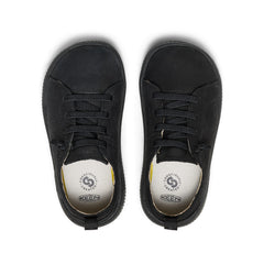Little Kids' KNX Leather Sneaker Triple Black / Keen