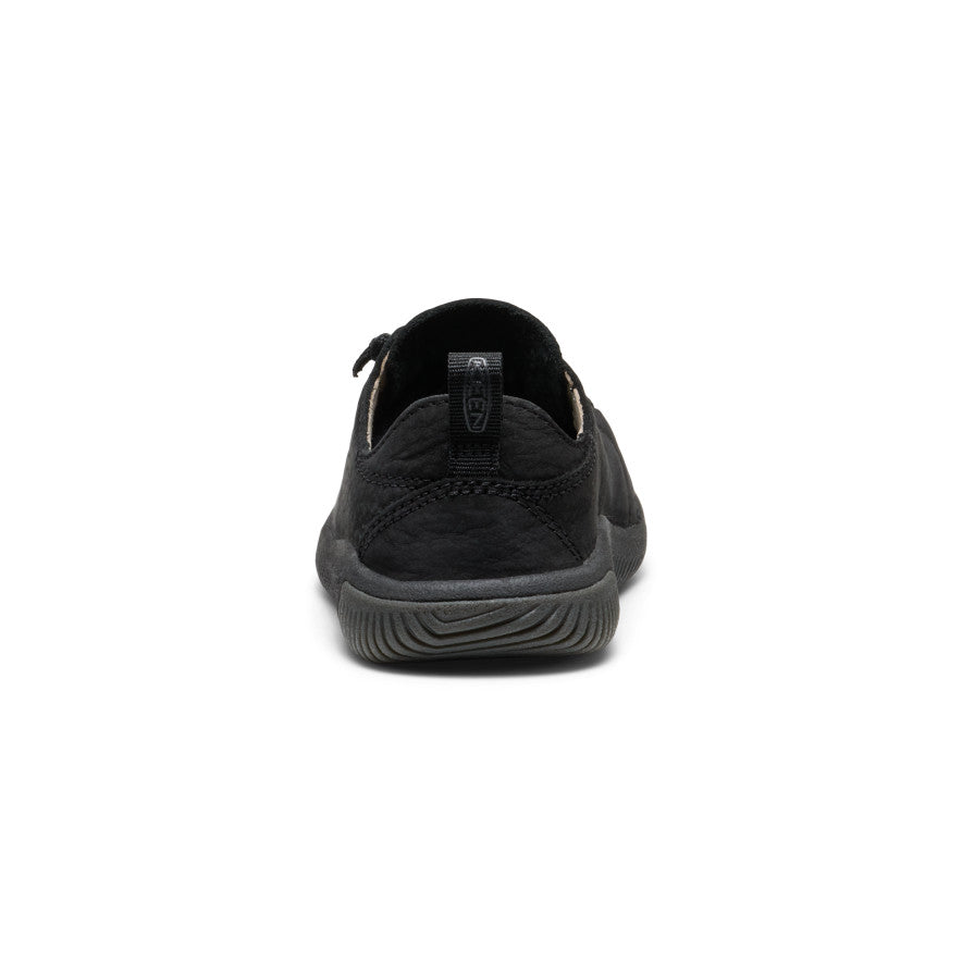 Little Kids' KNX Leather Sneaker Triple Black / Keen