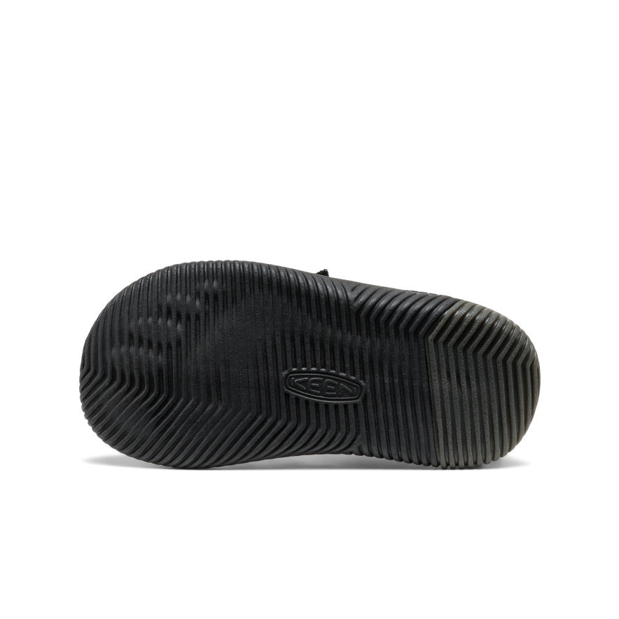Little Kids' KNX Leather Sneaker Triple Black / Keen