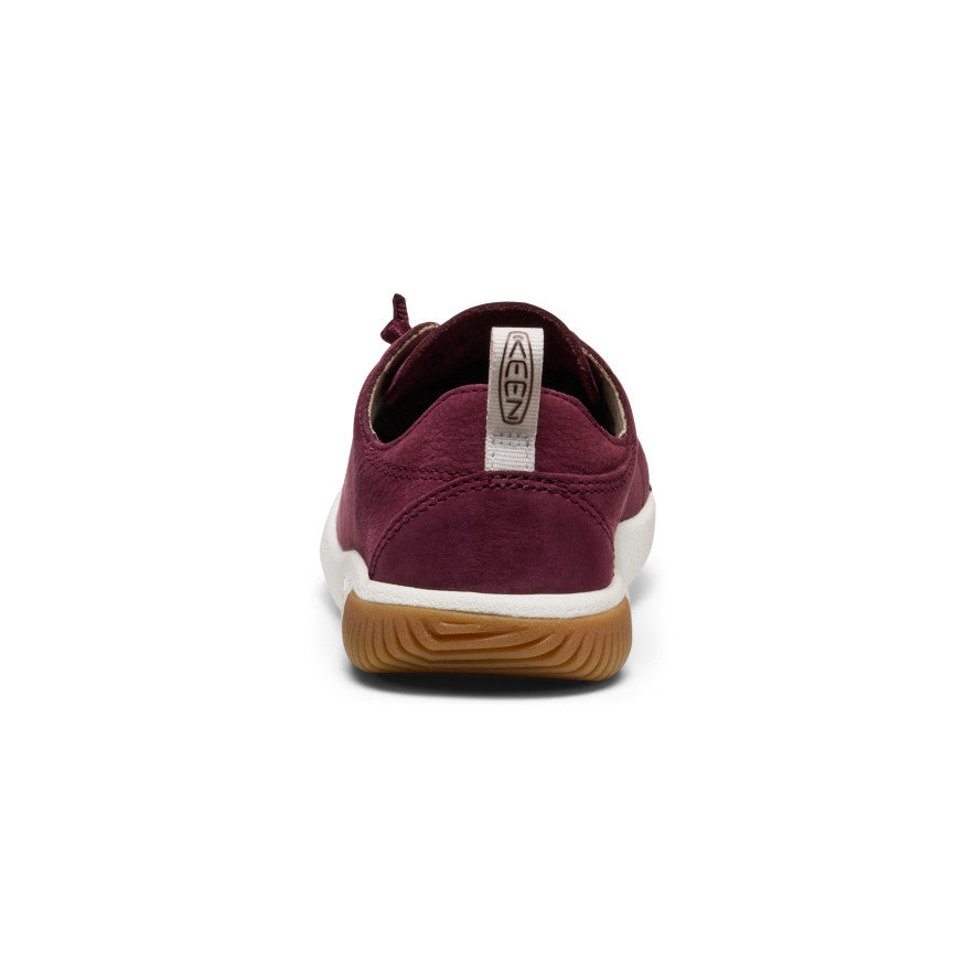 Big Kids' KNX Leather Sneaker Fig/Star White / Keen