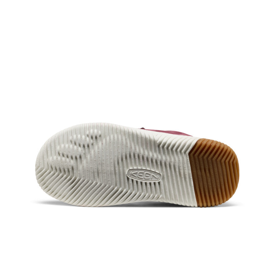 Big Kids' KNX Leather Sneaker Fig/Star White / Keen
