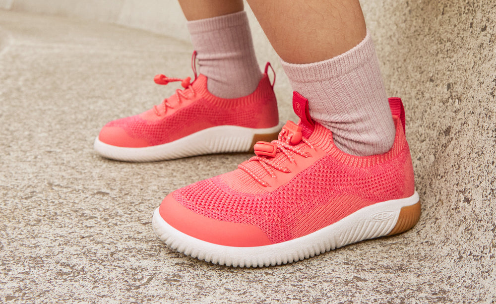 Big Kids' KNX Knit Sneaker Iguana/Evening Primrose / Keen