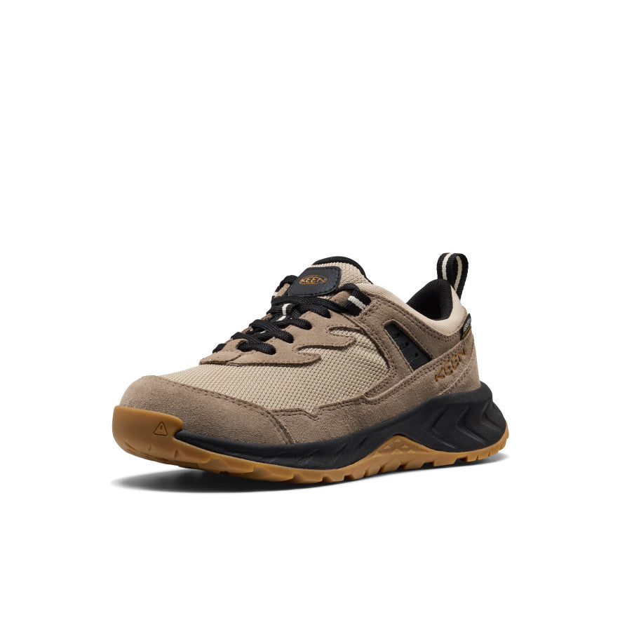 Big Kids' Hightrail Waterproof Hiking Shoe Brindle/Oak Buff / Keen