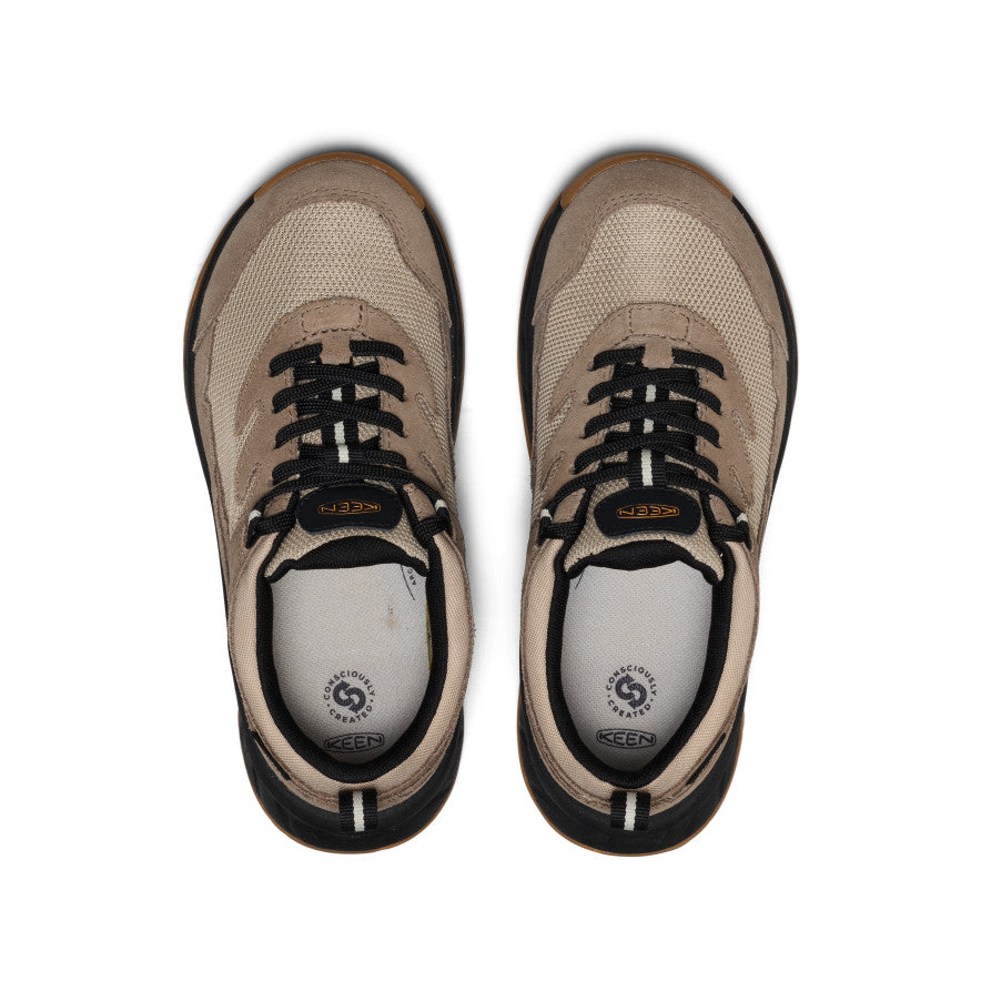 Big Kids' Hightrail Waterproof Hiking Shoe Brindle/Oak Buff / Keen