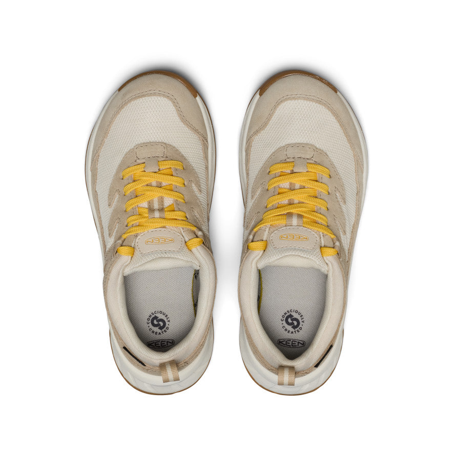 Big Kids' Hightrail Waterproof Hiking Shoe Birch/Daffodil / Keen