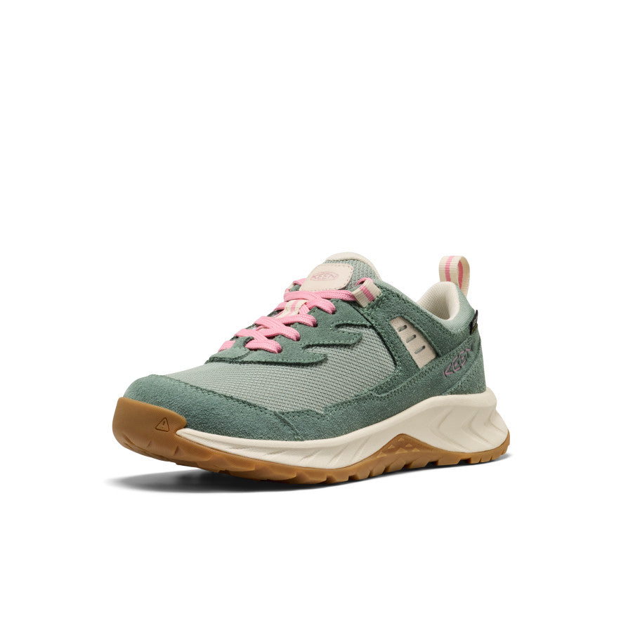 Big Kids' Hightrail Waterproof Hiking Shoe Lily Pad/Cashmere Rose / Keen