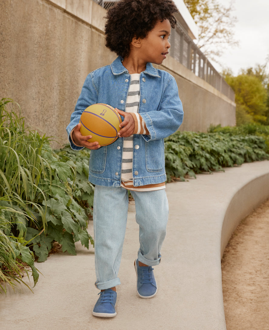 Little Kids' KNX Leather Sneaker Coronet Blue/Vapor / Keen