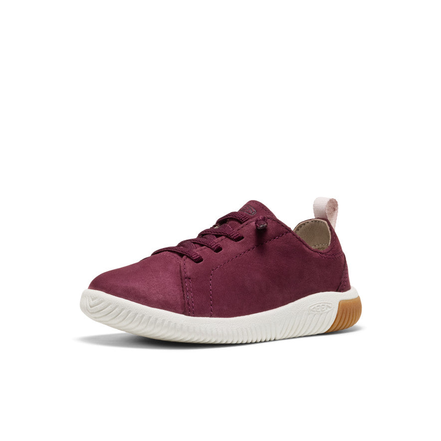 Little Kids' KNX Leather Sneaker Fig/Star White / Keen