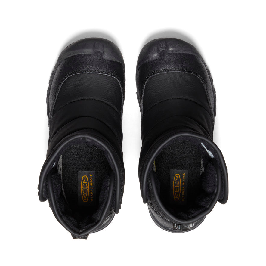 Big Kids' Puffrider Waterproof Winter Boot Black/Steel Grey / Keen