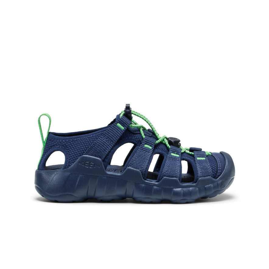 Big Kids' Hyperport H2 Sandal Naval Academy/Vibrant Green / Keen