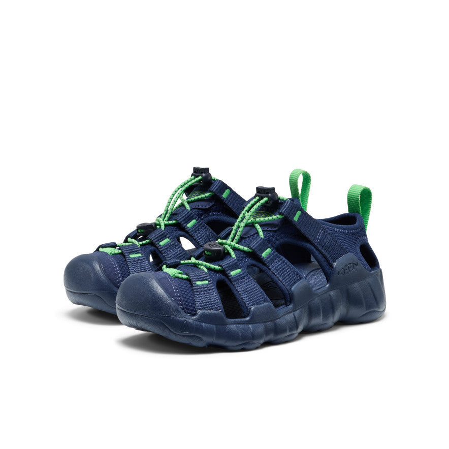 Big Kids' Hyperport H2 Sandal Naval Academy/Vibrant Green / Keen