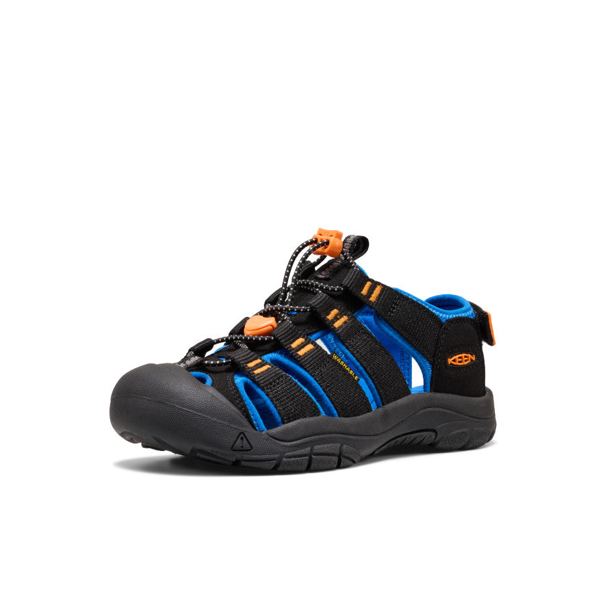 Big Kids' Newport Boundless Sandal Black/Precious Blue / Keen